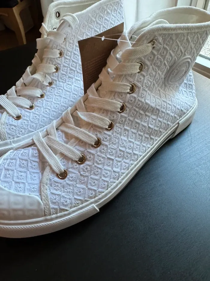 Tennis Montantes Les Tropeziennes Molokai blanches taille 41 neuves