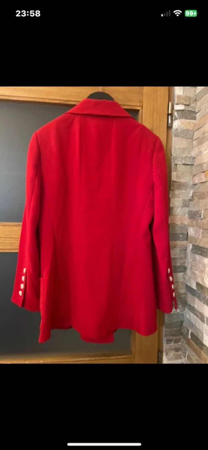 Blazer rouge vif Zara taille M neuve - photo numéro 6