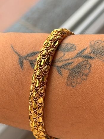 Bracelet cuivre plaqué or Dubaï