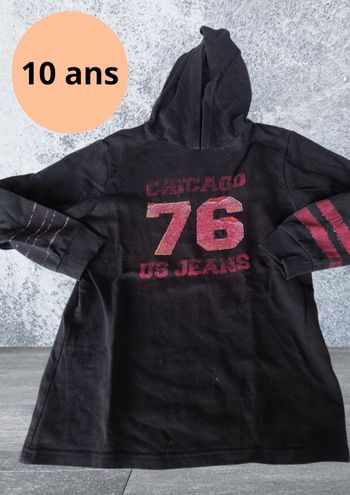 Sweet à capuche 10 ans US jeans