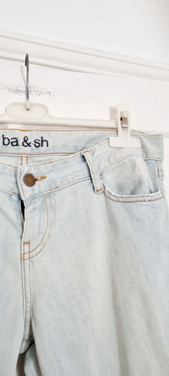 Jean bleu clair delavé skinny ba&sh 27 équivalent 37 - photo numéro 2