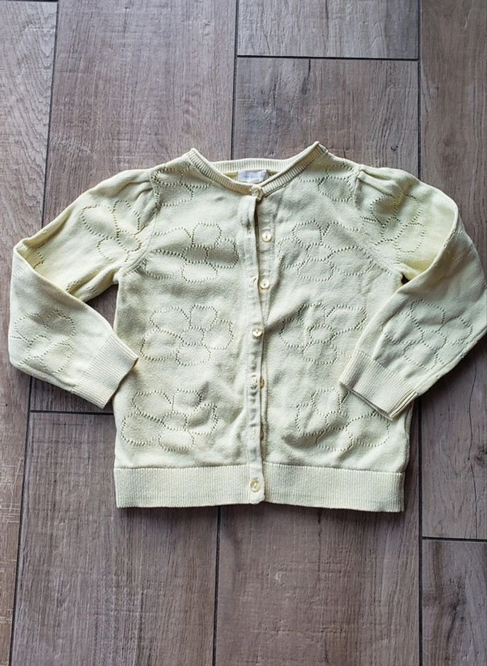 Gilet Vertbaudet jaune 4 ans - photo numéro 2