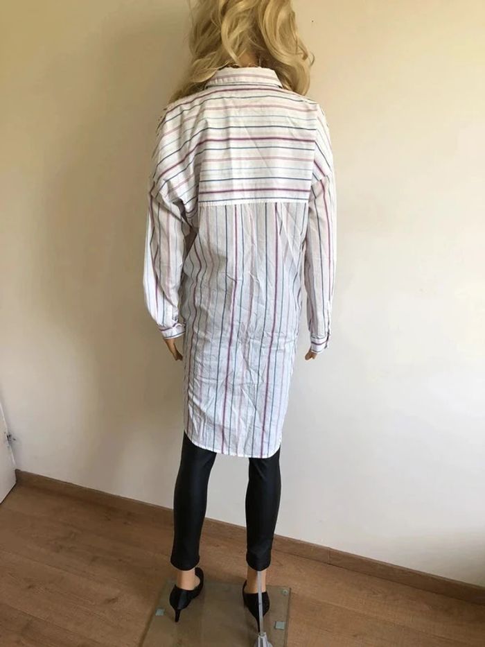 Chemise oversize blanche à rayures Esprit taille M TBE - photo numéro 13