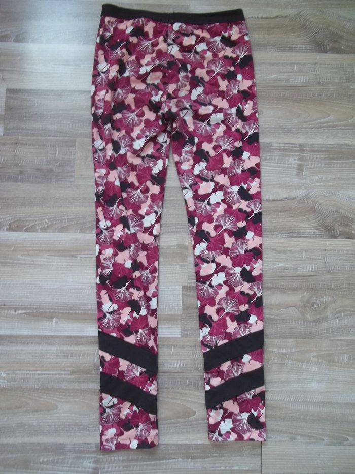 Legging de sport feuillages roses Gémo 12 ans - photo numéro 5