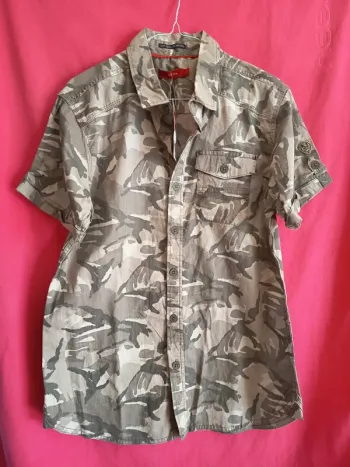 Chemisette homme motif militaire (A278)