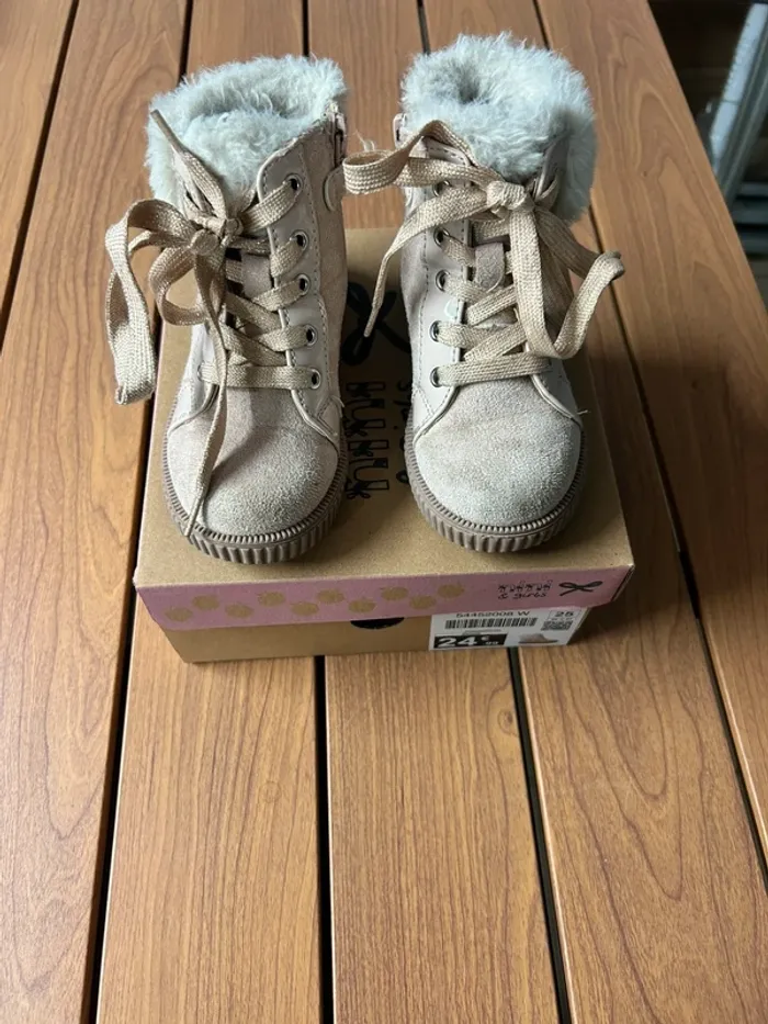 Bottines chaudes hiver fille taille 25