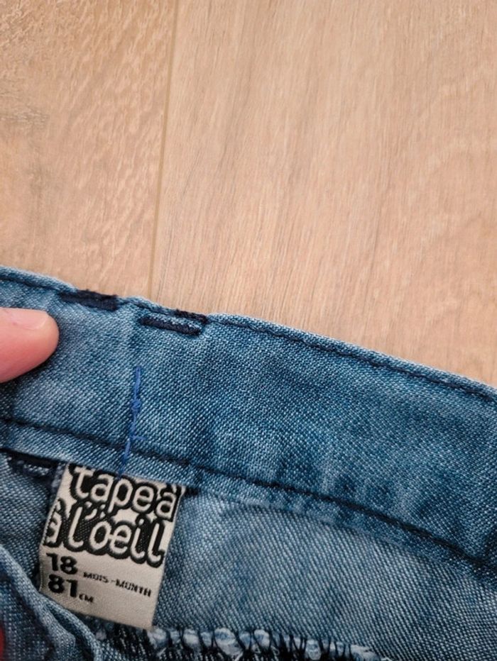 Short en jean Tape à l'Oeil 18 mois - photo numéro 3
