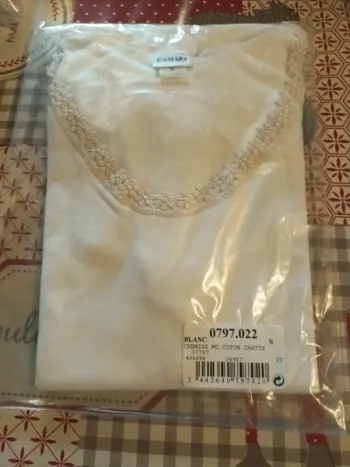 Chemise manches courtes femmes coton Damart