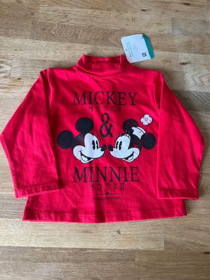 Sous pull mickey et minnie disney