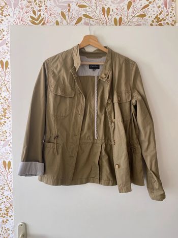 Veste trench court kaki carolle 36