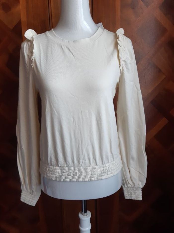 Pull crème Camaïeu