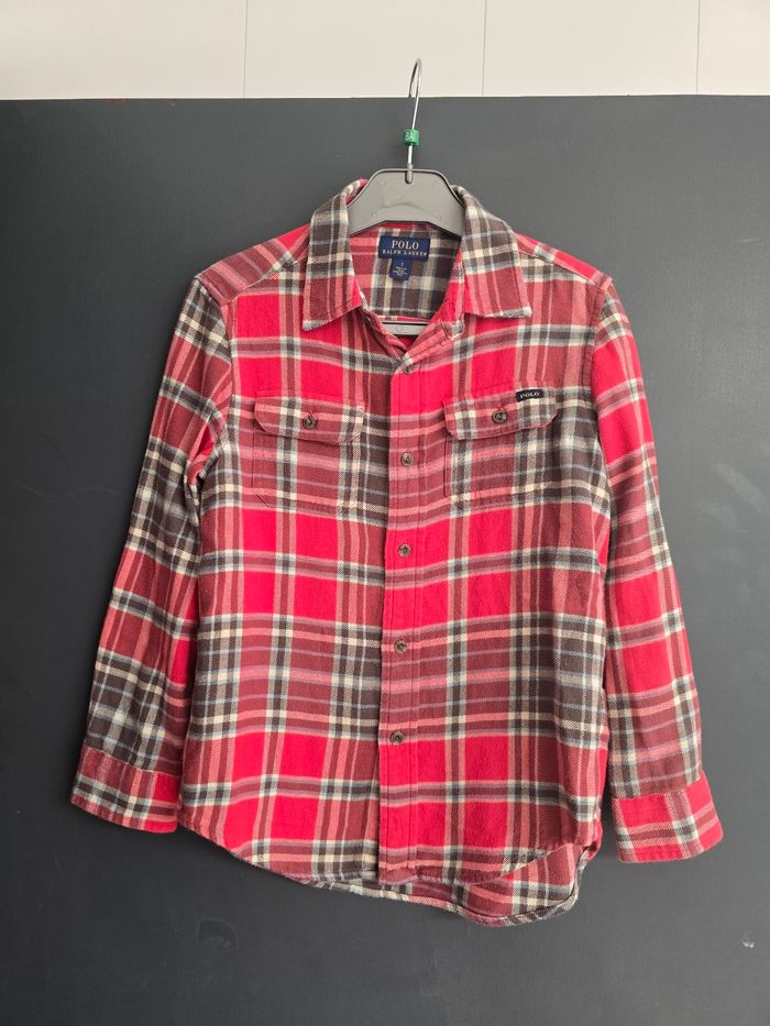 Chemise a carreaux Ralph lauren Polo 7 ans garçon - photo numéro 2