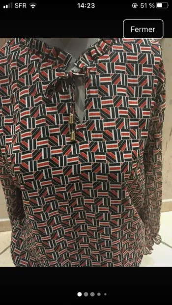 Magnifique blouse en 40 de la boutique Christine Laure en excellent état