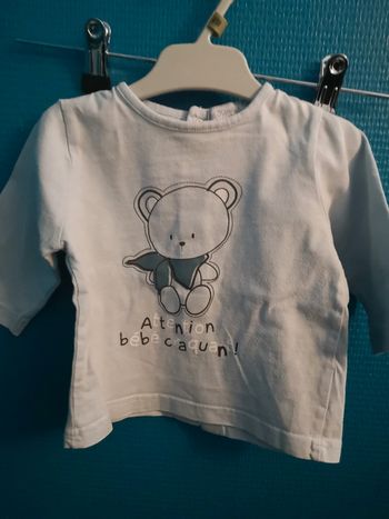 T shirt manches longues ourson