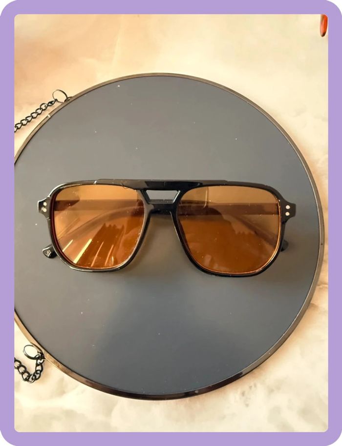 Lunette de soleil noire/jaune