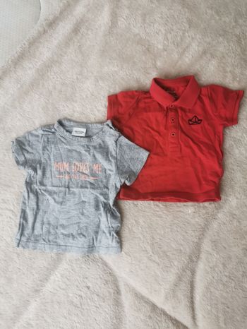 👕 Lot tee shirt 6 mois