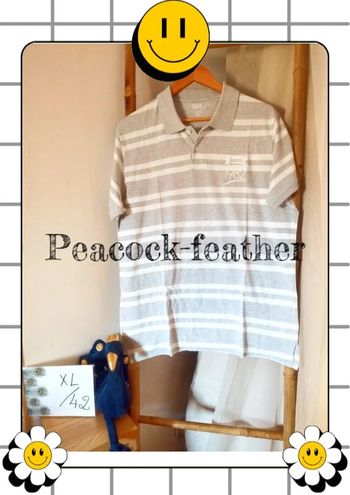 Polo rayé gris homme xl
