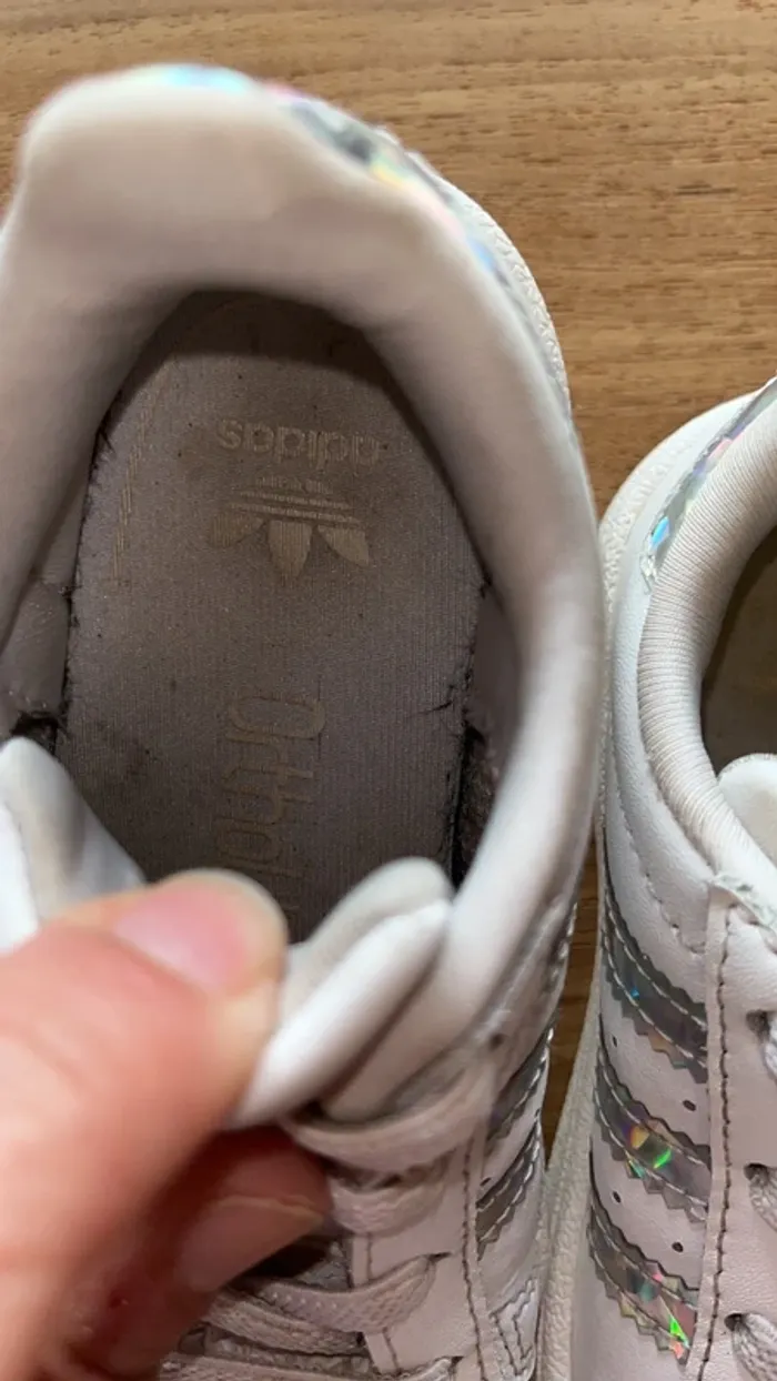 Basket adidas fille lacet élastique taille 23 - photo numéro 2