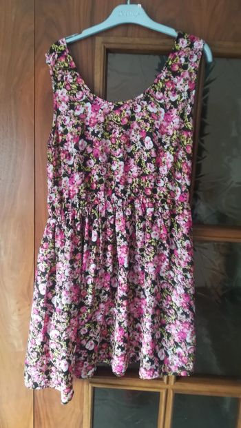 Robe débardeur a fleurs
