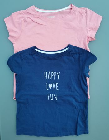 Lot de 2 tee-shirt MC 8 ans fille Vertbaudet