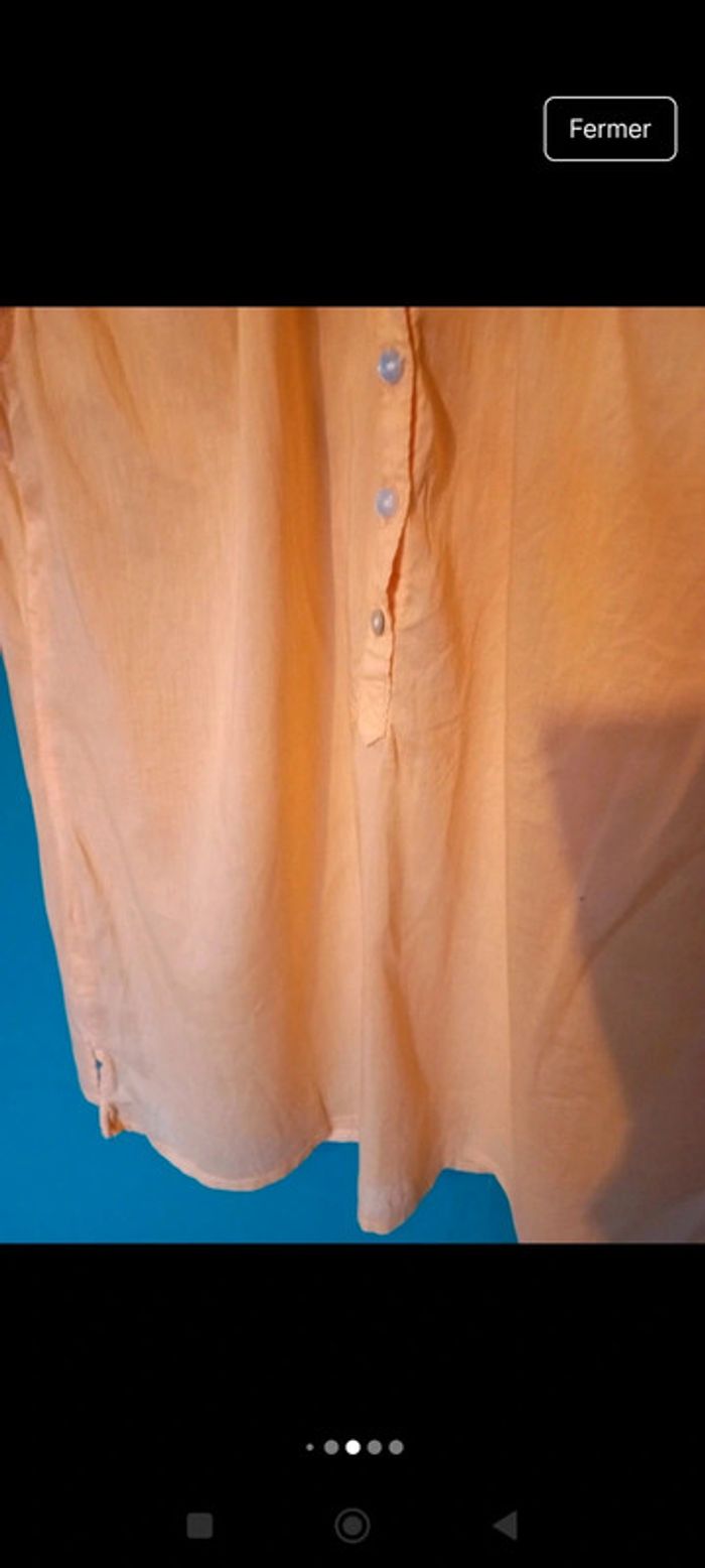 Blouse couleur abricot - photo numéro 4