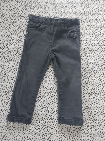 Jean gris fille 18 mois – BY GÉMO