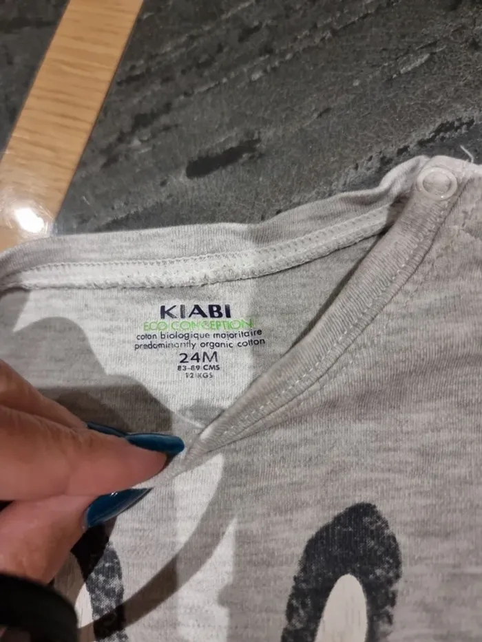 Tee-shirt manches longues- kiabi- 24 mois - photo numéro 4
