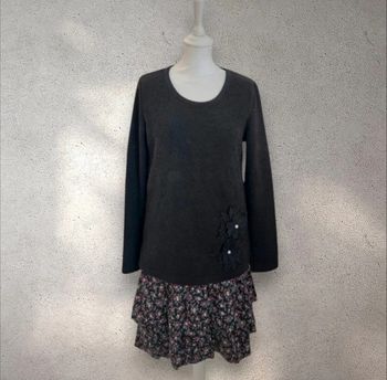 Robe manches longues jupon à fleurs Molly Bracken 38-40