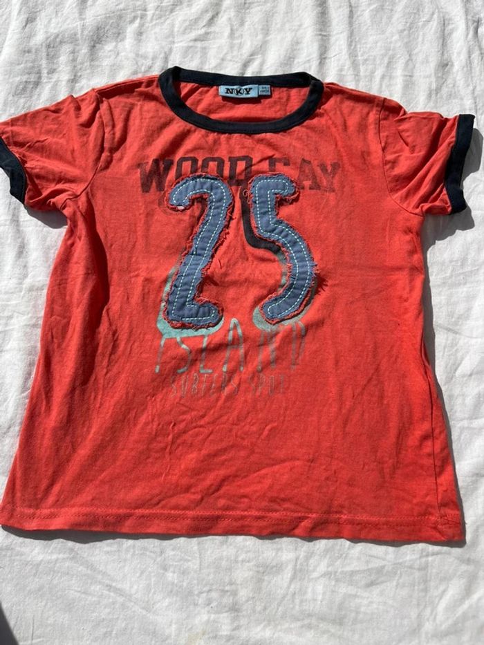 T shirt NKY taille 8 ans rouge - photo numéro 5