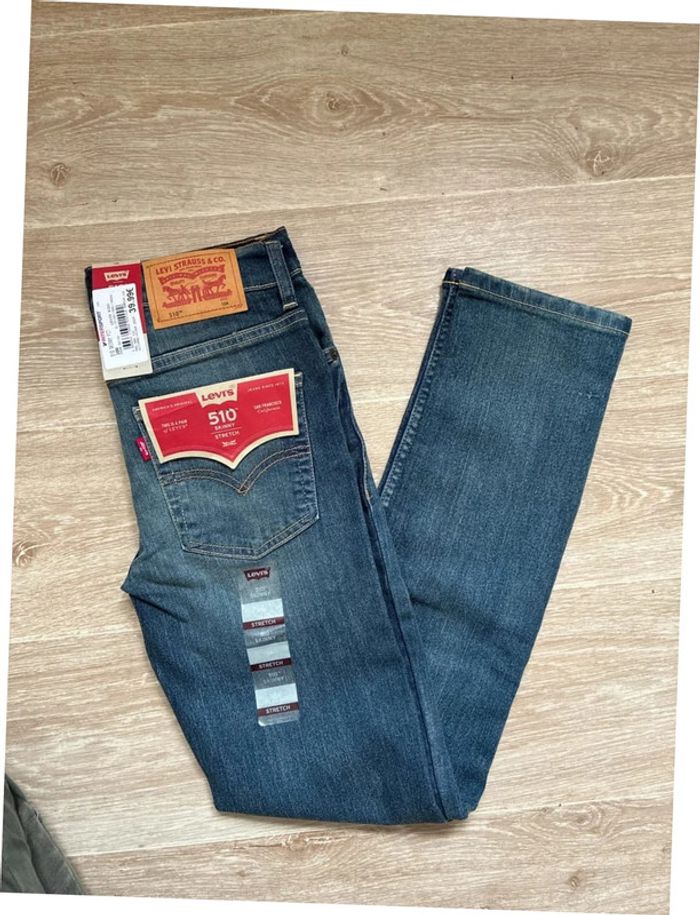 Jean Levis 510 skinny 10 ans bleu délavé neuf - photo numéro 4
