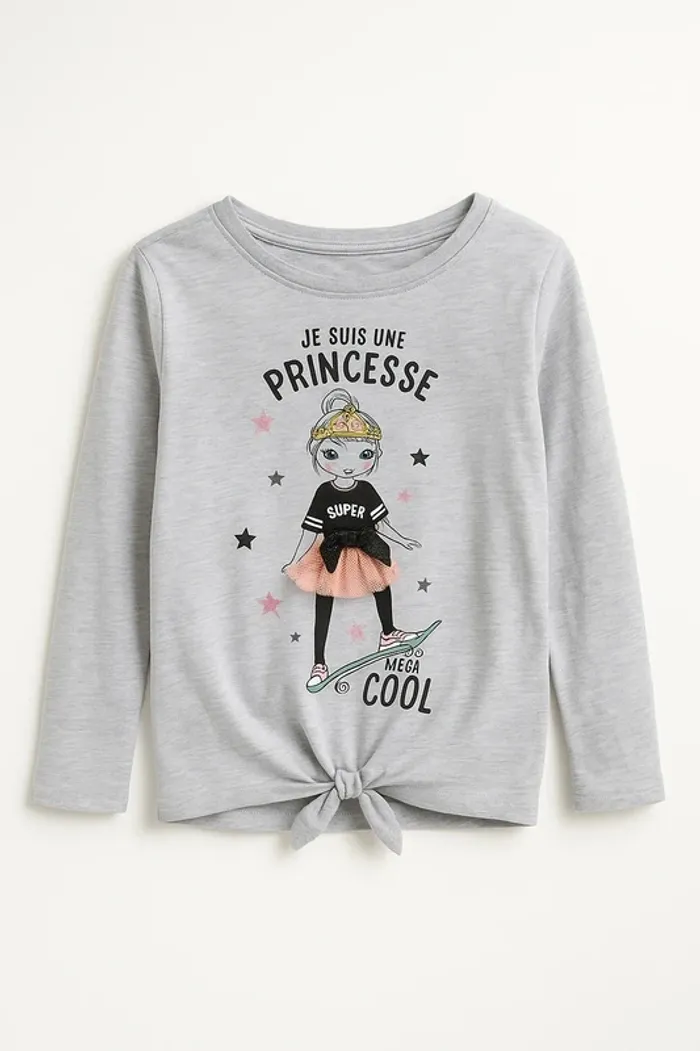 T-shirt gris Tissaia – 5 ans
