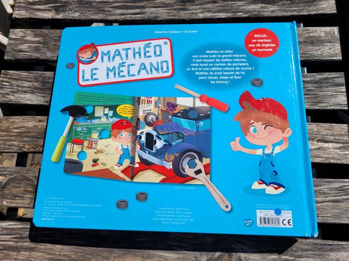 Coffret livre + outils en bois 🛠Mathéo Le Mécano 🔧 72 - photo numéro 7