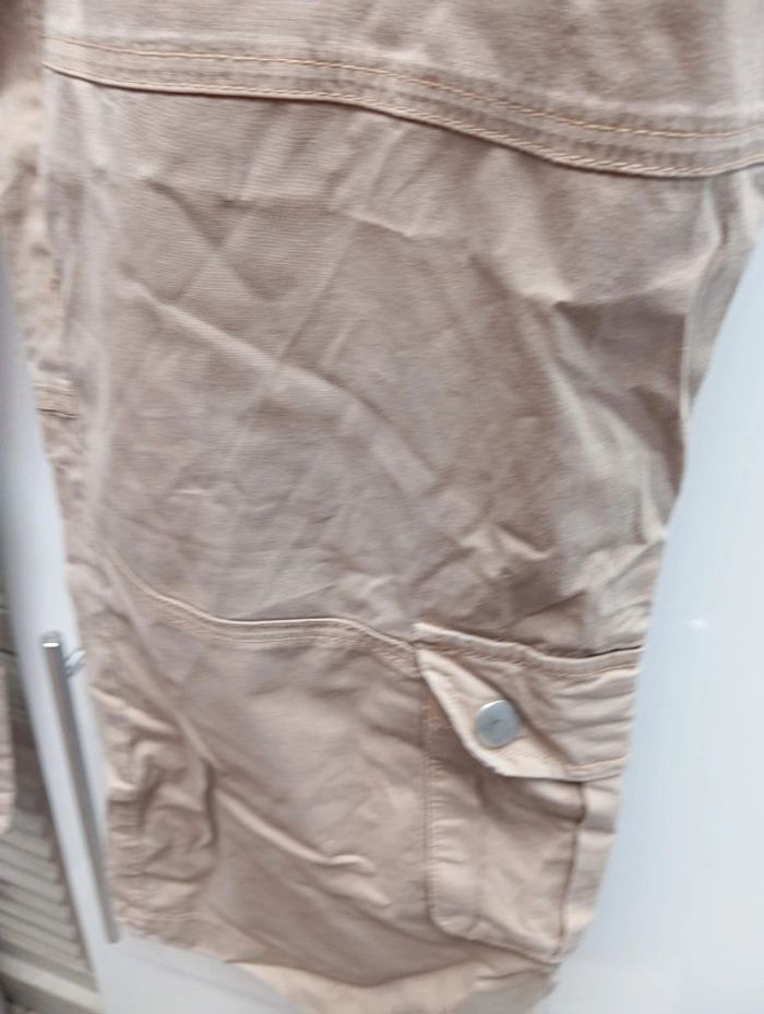 Pantacourt beige taille 46 - photo numéro 7