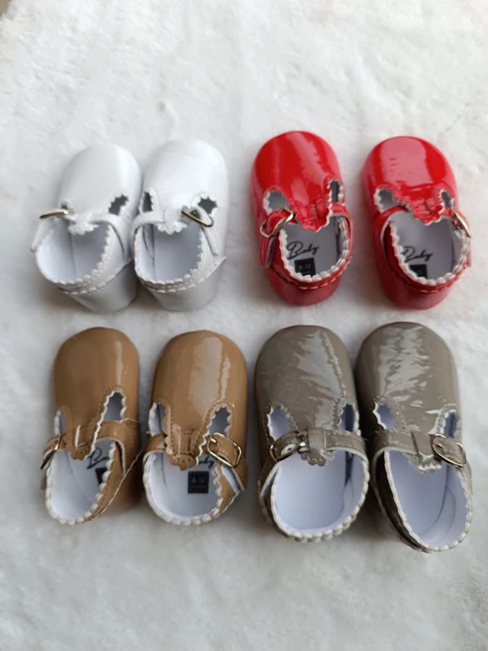 Lot de chaussures bébé fille - photo numéro 4