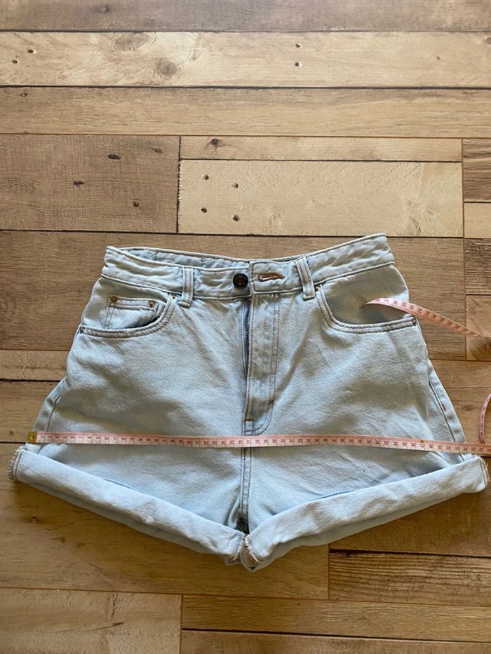 Short en jean taille haute mom - photo numéro 6