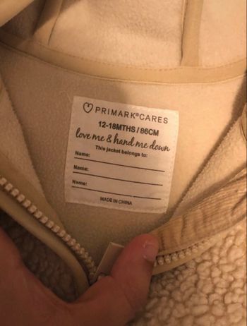 Veste polaire effet moumoute