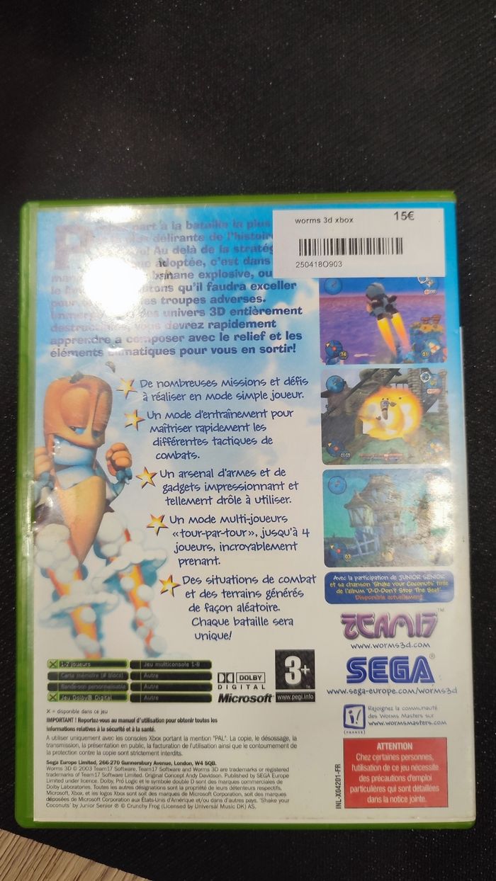 Worms 3d xbox - photo numéro 3