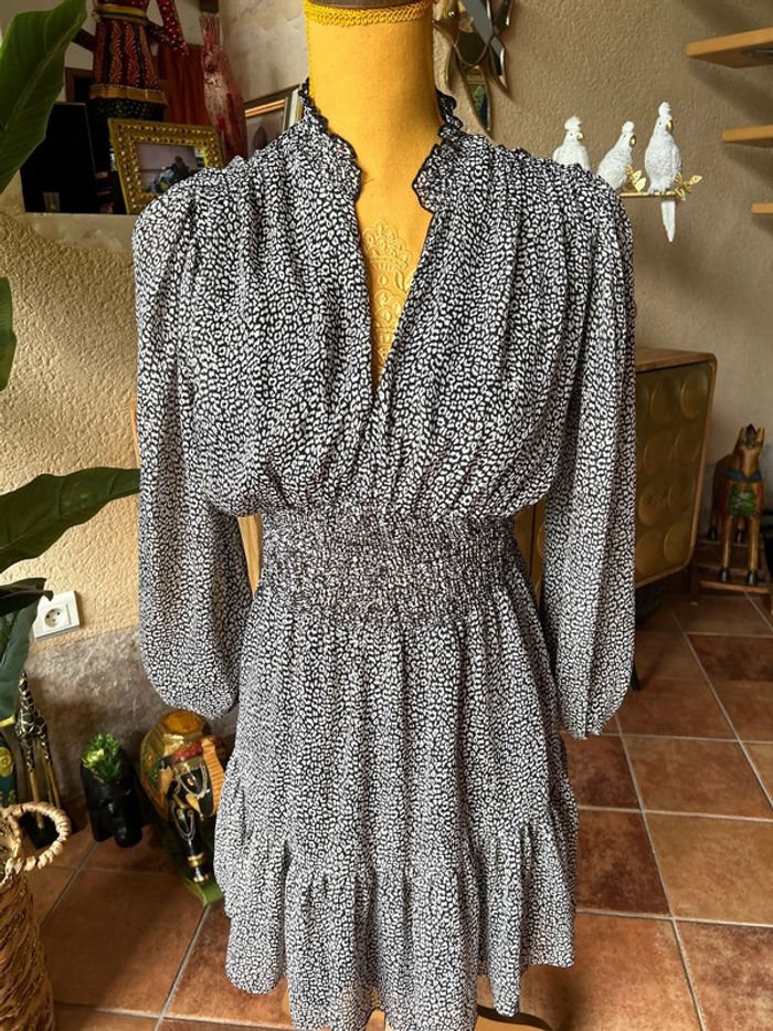 Vestido leopard print Zara