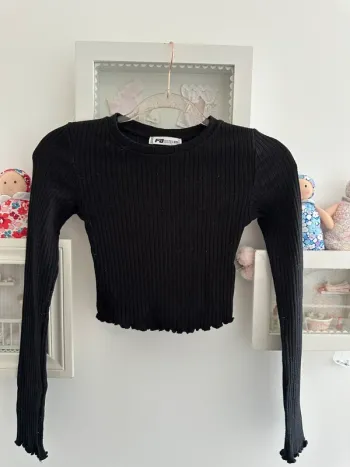 Pull coton côtelé