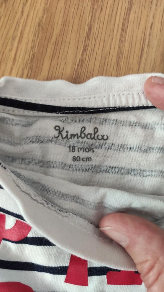 T-shirt ML Kimbaloo 18 mois - photo numéro 3