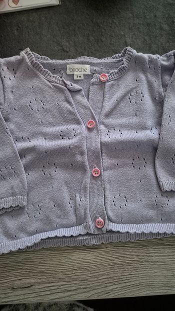 Gilet pour bébé fille