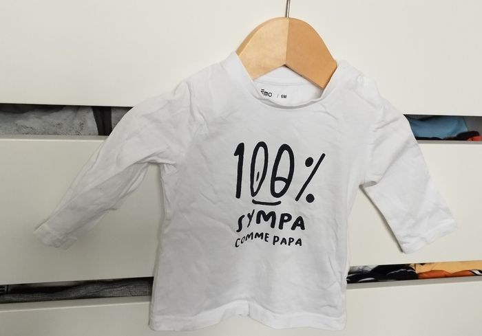T-shirt ML garçon 6 mois Gémo