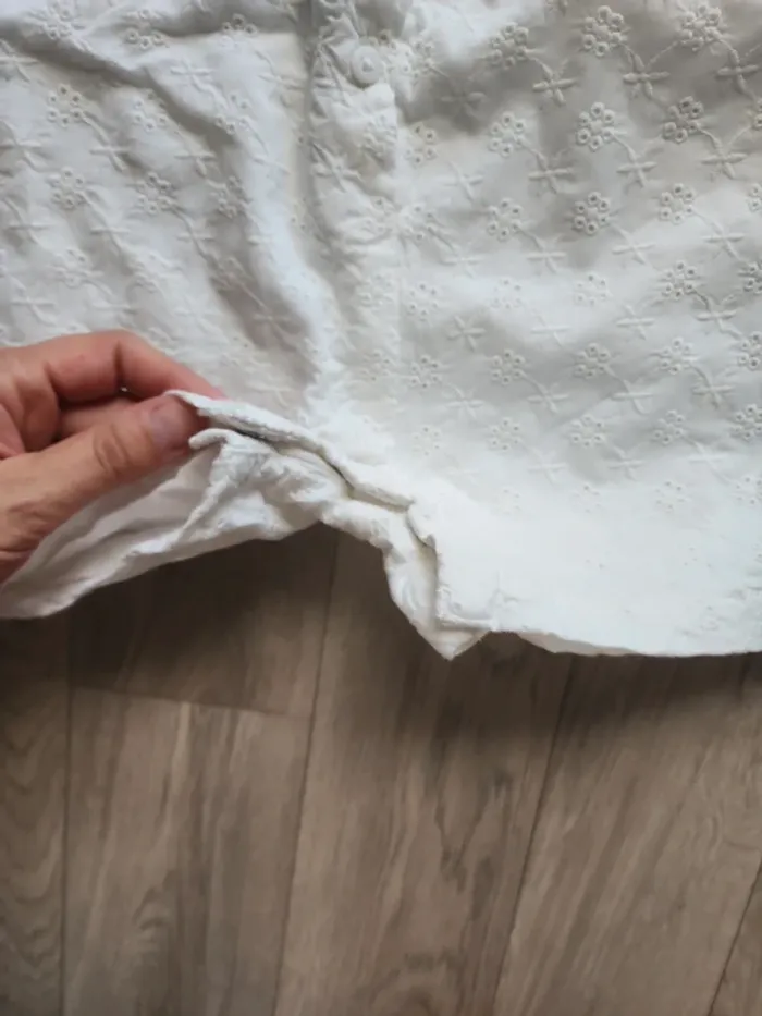 Combishort été chapeau broderie anglaise 92cm - photo numéro 8