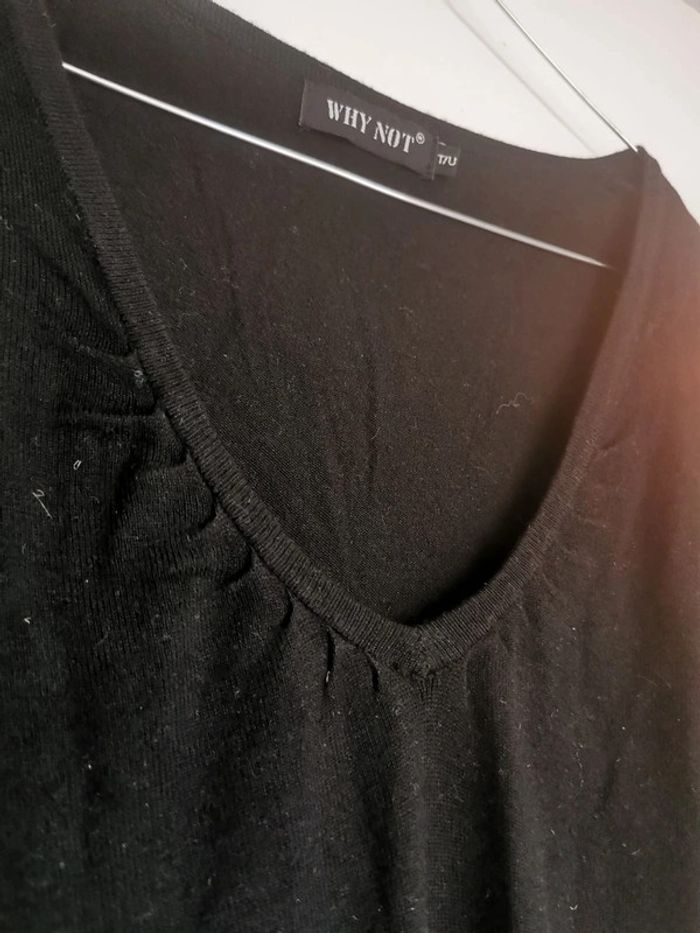 T-shirt noir Why Not - photo numéro 3