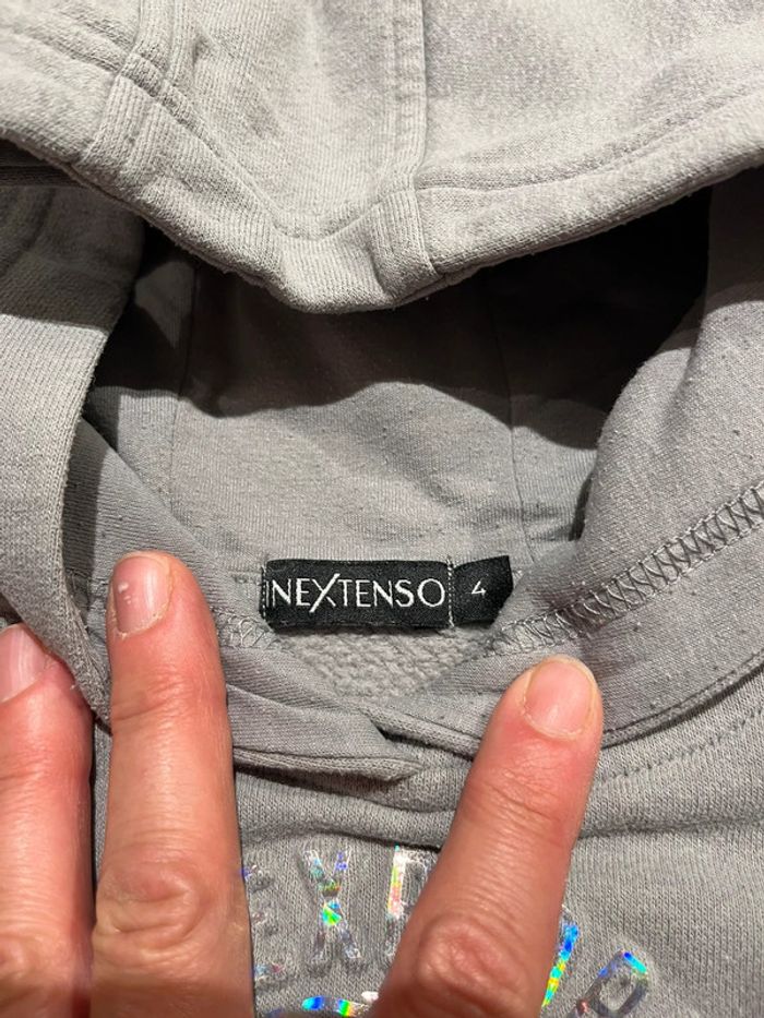 Sweat à capuche in extenso taille 4 ans - photo numéro 3