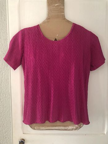 MM14- Blouse fuchsia vintage T 42-44 comme neuve