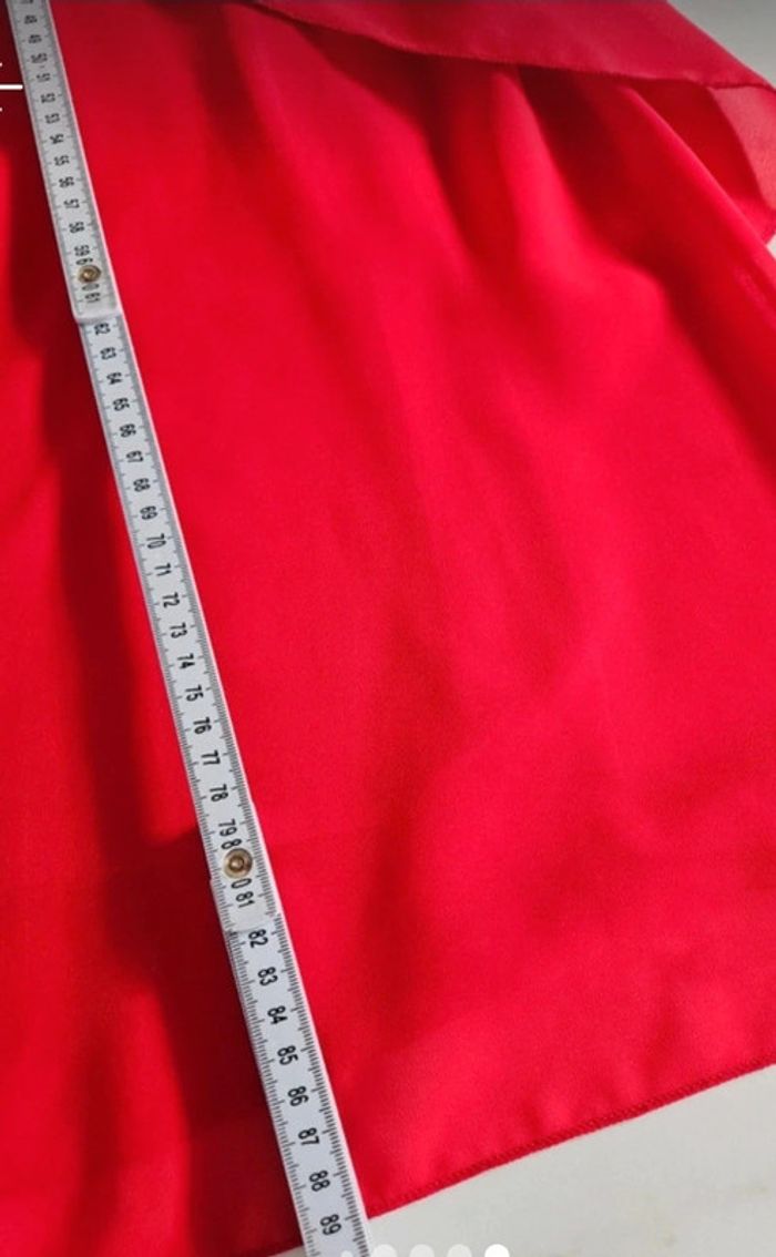 Robe tunique en voile rouge taille XL - photo numéro 10