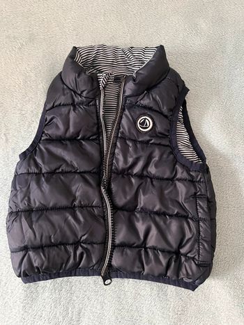 Manteau sans manches réversible Petit Bateau 6 mois
