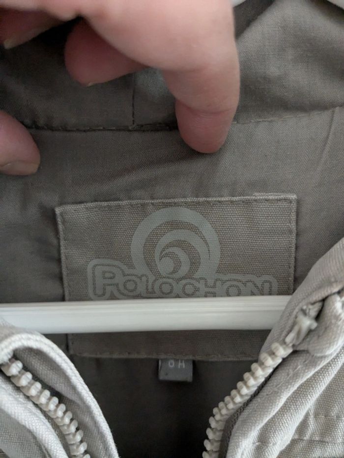 Veste à capuche mi saison grise polochon - photo numéro 3