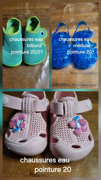 Lot chaussures aquatiques bébé pointure 20